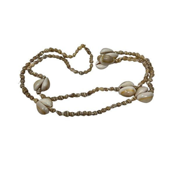 Cowry Shell‎ Necklaces Set of Two Different Patterns Long Beach Ocean - Picture 4 of 7